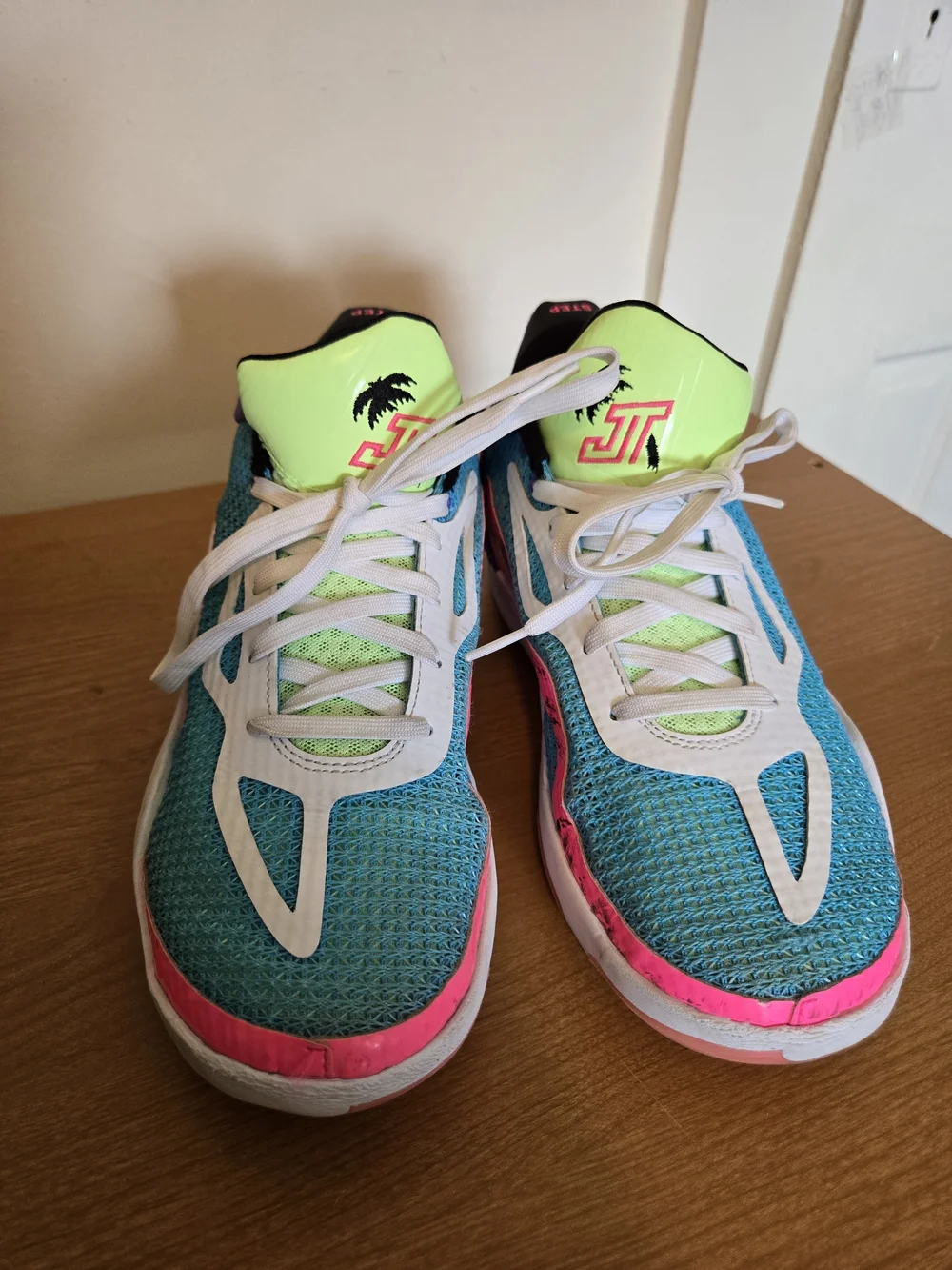 Jordan Kids' Teal + Pink Athletic Sneakers